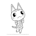 How to Draw Rosie from Animal Crossing