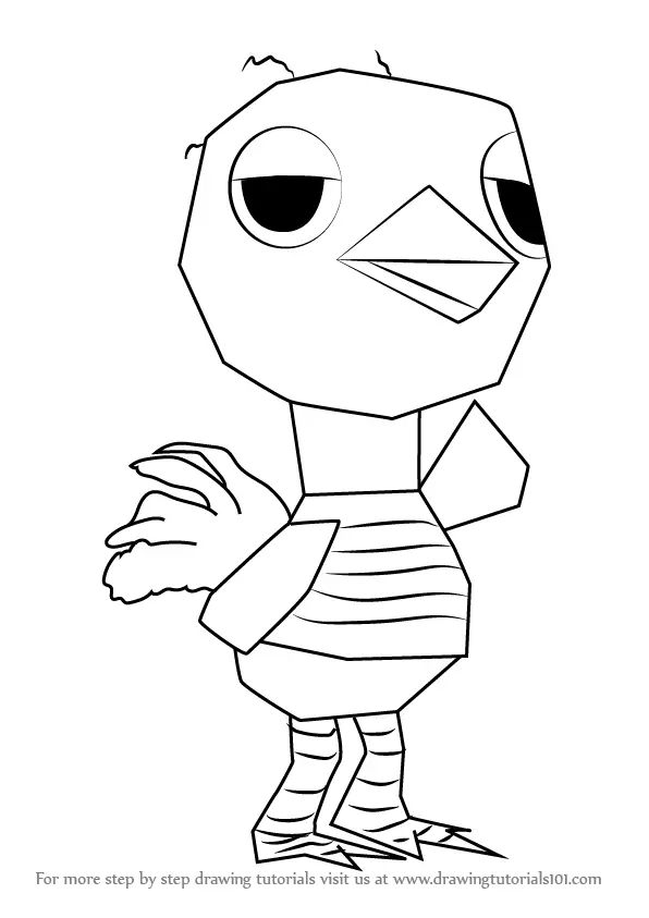 Learn How to Draw Sandy from Animal Crossing (Animal Crossing) Step by ...