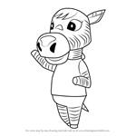 How to Draw Savannah from Animal Crossing