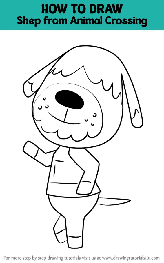 How to Draw Shep from Animal Crossing (Animal Crossing) Step by Step ...