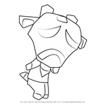 How to Draw Sven from Animal Crossing