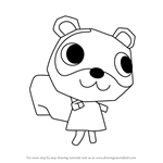 How to Draw Sylvana from Animal Crossing