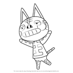 How to Draw Tabby from Animal Crossing