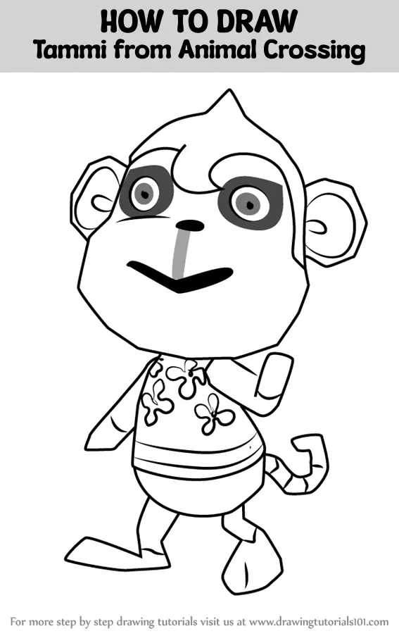 How to Draw Tammi from Animal Crossing (Animal Crossing) Step by Step ...