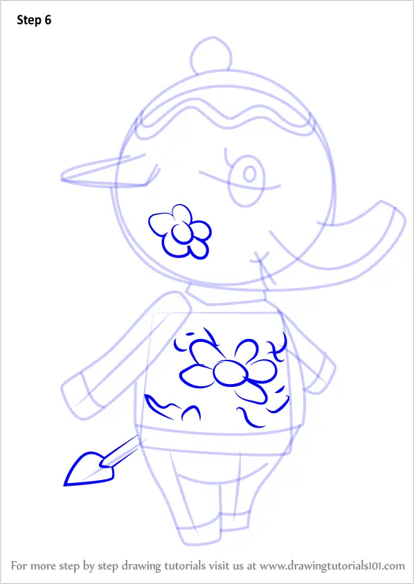 how crossing to draw animal villager Tia Animal (Animal Draw Crossing Learn to How from