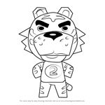 How to Draw Tybalt from Animal Crossing
