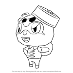 How to Draw Viché from Animal Crossing