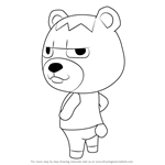 How to Draw Vladimir from Animal Crossing