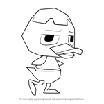How to Draw Weber from Animal Crossing
