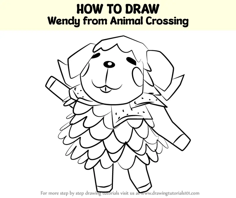 How to Draw Wendy from Animal Crossing (Animal Crossing) Step by Step ...