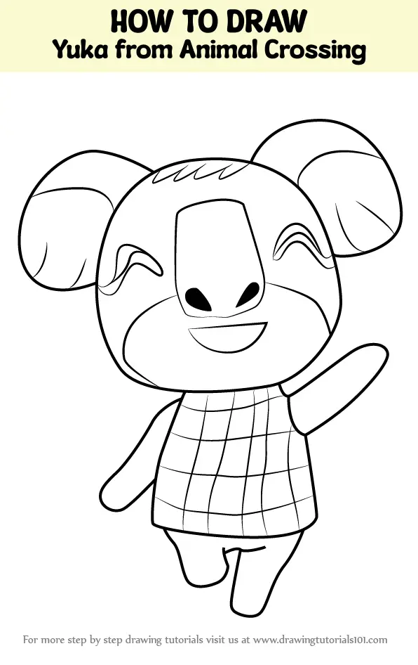 How to Draw Yuka from Animal Crossing (Animal Crossing) Step by Step ...