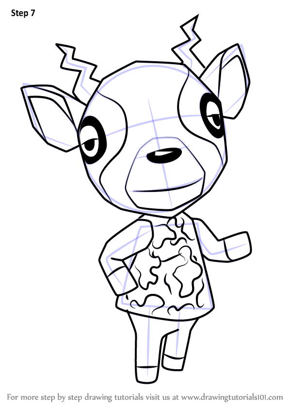 How to Draw Zell from Animal Crossing (Animal Crossing) Step by Step ...