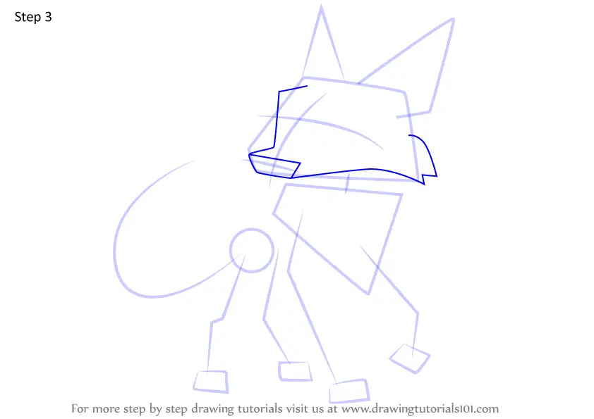 How to Draw Autumn Coyote from Animal Jam (Animal Jam) Step by Step ...