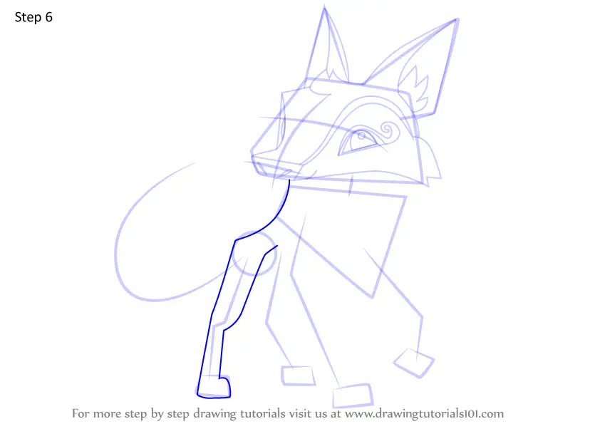 How to Draw Autumn Coyote from Animal Jam (Animal Jam) Step by Step ...