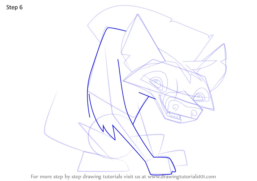 How to Draw Hyena from Animal Jam (Animal Jam) Step by Step ...