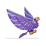 How to Draw Legendary Eagle from Animal Jam