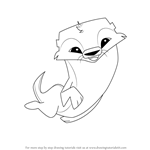 How to Draw Otter from Animal Jam