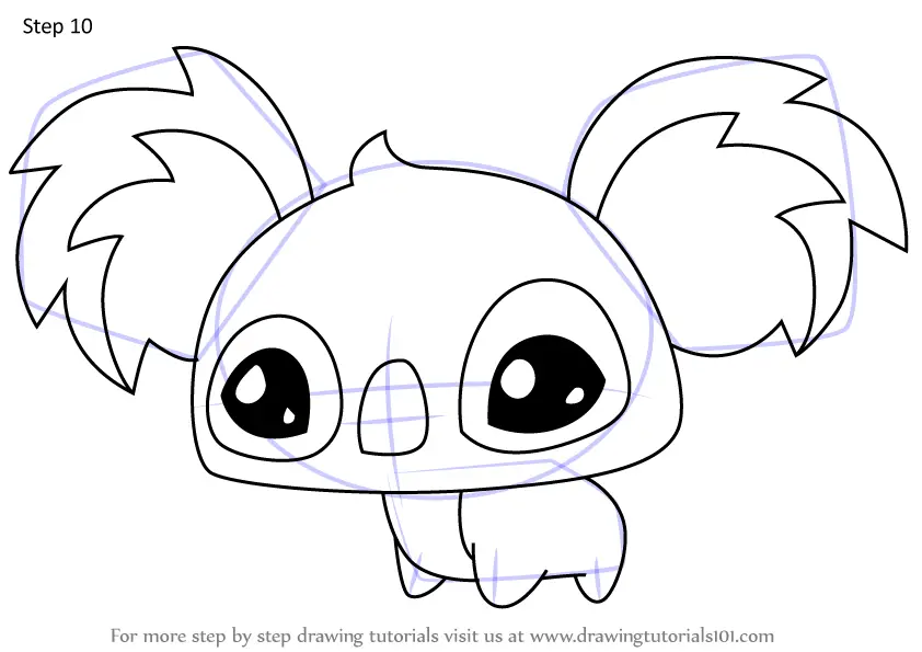 How to Draw Pet Koala from Animal Jam (Animal Jam) Step by Step ...