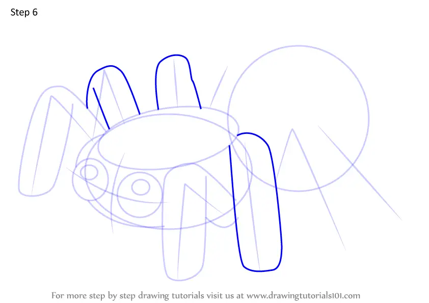 How to Draw Pet Tarantula from Animal Jam (Animal Jam) Step by Step ...