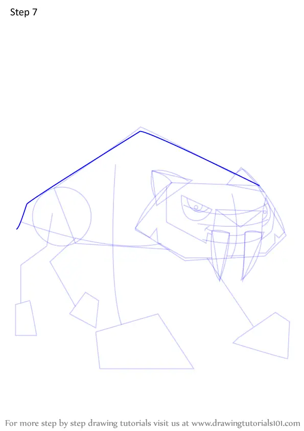 How to Draw Sabertooth from Animal Jam (Animal Jam) Step by Step ...