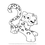 How to Draw Snow Leopard from Animal Jam