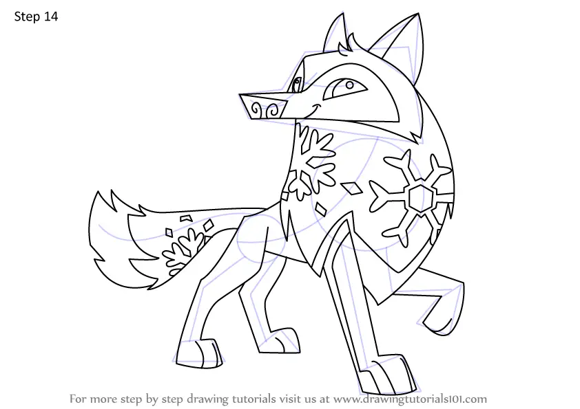 aj arctic wolf drawing