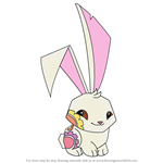 How to Draw Spring Bunny from Animal Jam