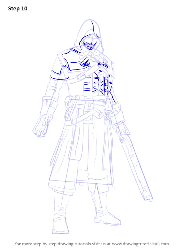 Learn How to Draw Shay Patrick Cormac from Assassin's Creed (Assassin's