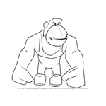 How to Draw Conga the Ape from Banjo-Kazooie
