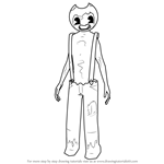 How to Draw Sammy Lawrence from Bendy and the Ink Machine