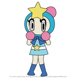 How to Draw Acrobat Aqua from Bomberman