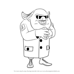 How to Draw Dr. T from Boom Beach