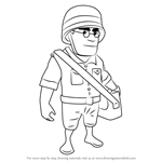 How to Draw Medic from Boom Beach