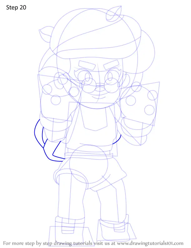 Learn How to Draw Rosa from Brawl Stars (Brawl Stars) Step ...