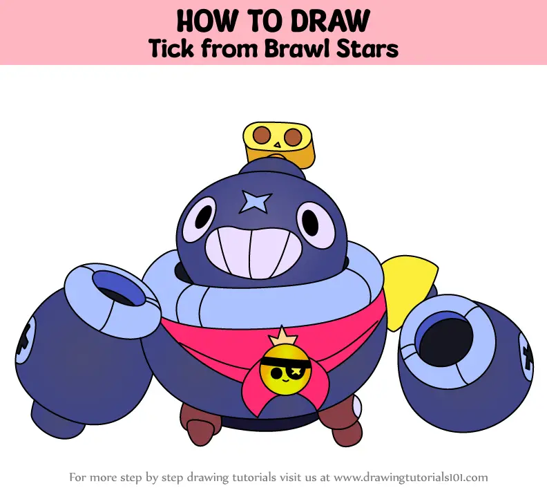 How to Draw Tick from Brawl Stars (Brawl Stars) Step by Step ...