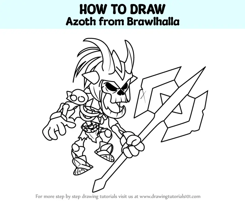 How to Draw Azoth from Brawlhalla (Brawlhalla) Step by Step ...