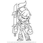 How to Draw Hattori from Brawlhalla