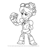 How to Draw Scarlet from Brawlhalla