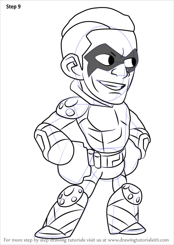 Learn How To Draw Sentinel From Brawlhalla Brawlhalla Step By Step Drawing Tutorials - coloriage brawl stars billie