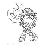 How to Draw Ulgrim from Brawlhalla