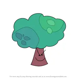 How to Draw Mr. Tree from Burger Brawl