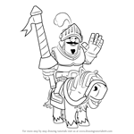 How to Draw Prince from Clash Royale