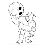How to Draw Bowler from Clash of the Clans