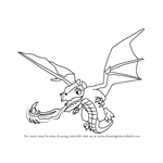 How to Draw Dragon from Clash of the Clans
