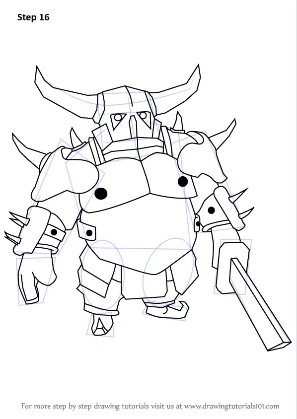 Learn How to Draw Pekka from Clash of the Clans (Clash of the Clans