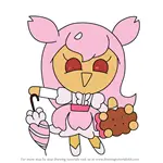 How to Draw Cherry Blossom Cookie from Cookie Run Kingdom