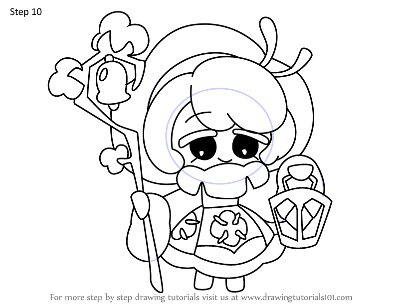 How to Draw Cotton Cookie from Cookie Run Kingdom (Cookie Run: Kingdom ...