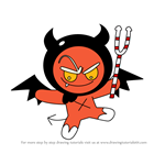 How to Draw Devil Cookie from Cookie Run Kingdom