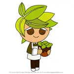 How to Draw Herb Cookie from Cookie Run Kingdom