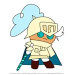 How to Draw Knight Cookie from Cookie Run Kingdom